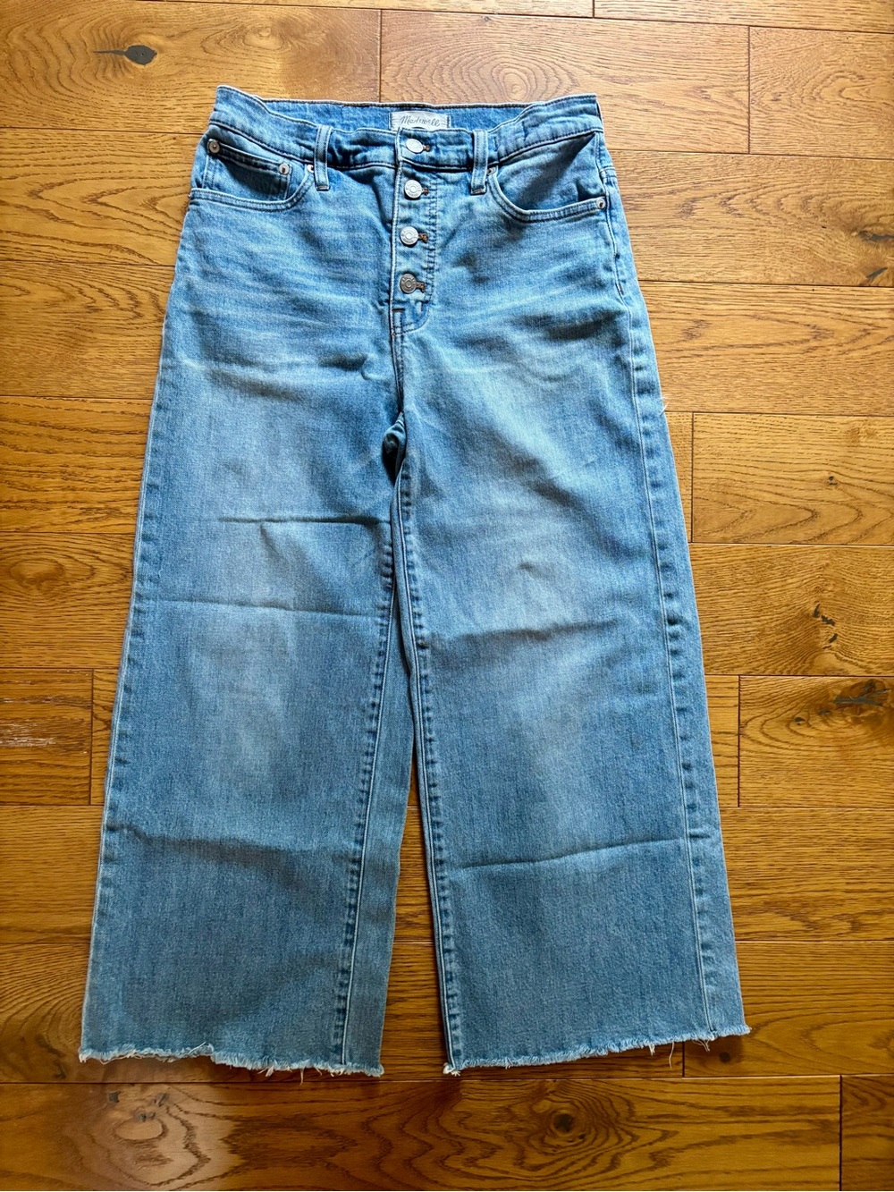 Madewell High-Rise Wide Leg Button-Fly Jeans